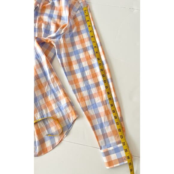 Paul And Shark Shirt Men EU 41 (US L / 16.5) Multicolor Square Logo Lightweight - Picture 8 of 13